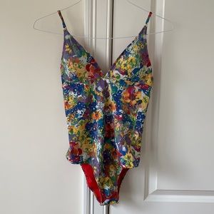 Stella McCartney Floral One Piece Swimsuit Size L